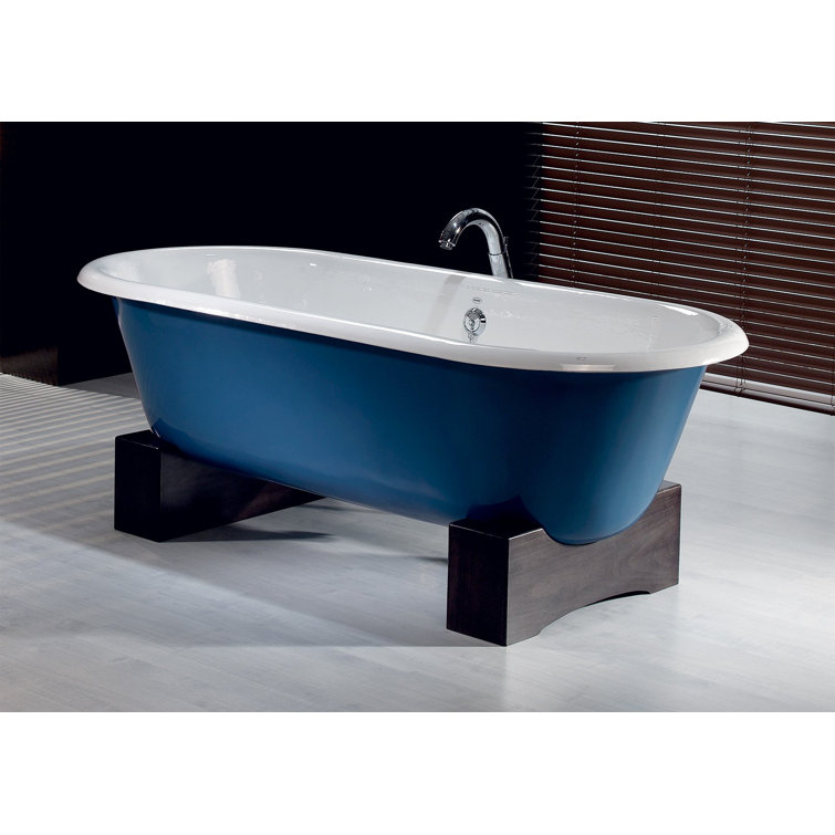 CheviotProducts Regal 68" x 31" Freestanding Soaking Cast Iron Bathtub